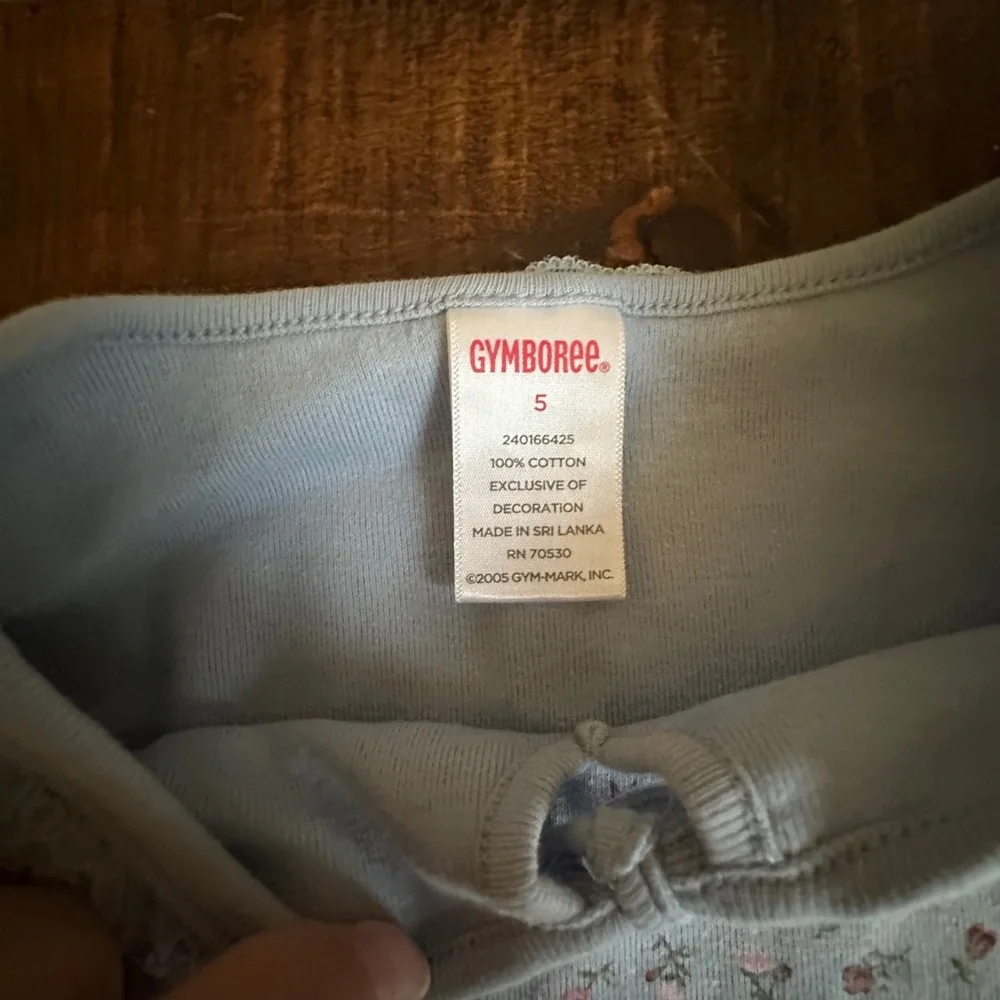 5‎ Gymboree Blue Tiny Flowers Shirt